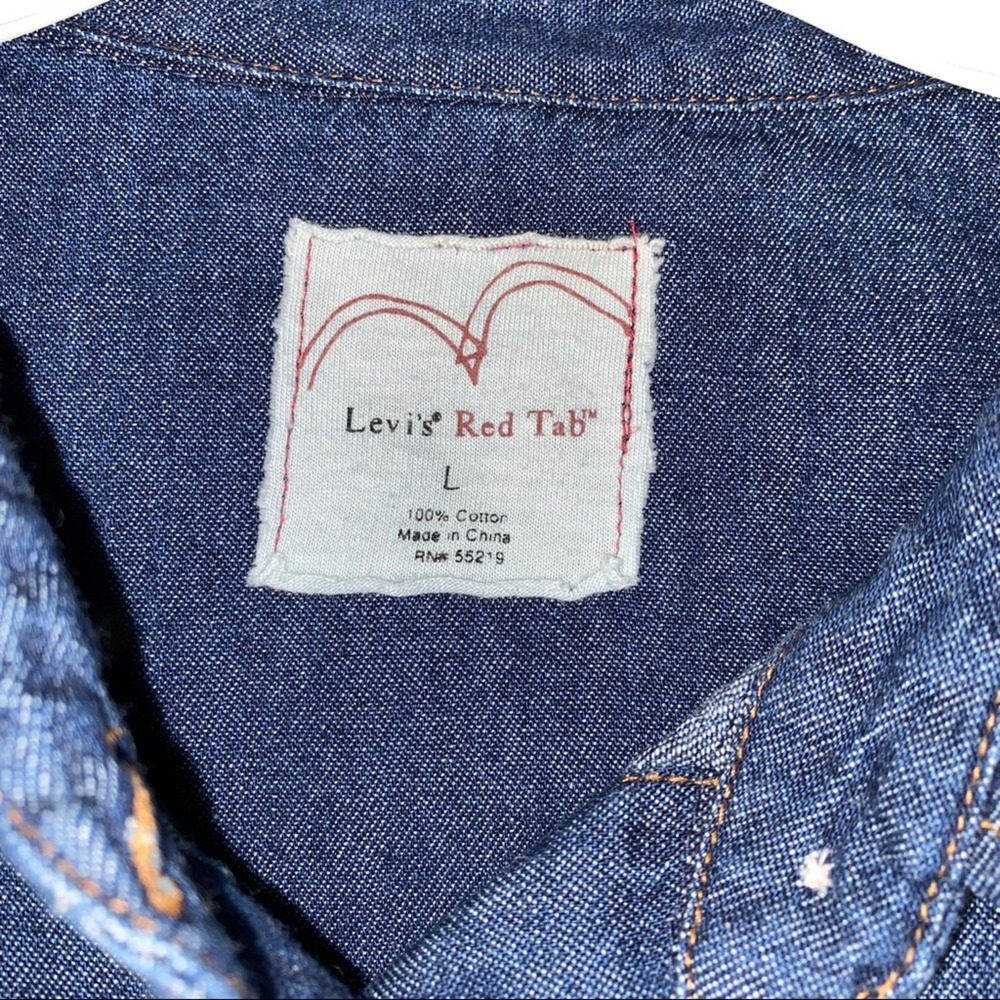 Levi’s Red Tab Button Down Large - image 5